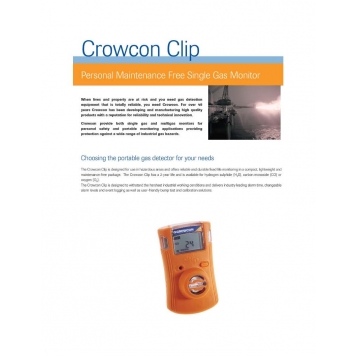 CROWCON Portable Single Gas Detectors