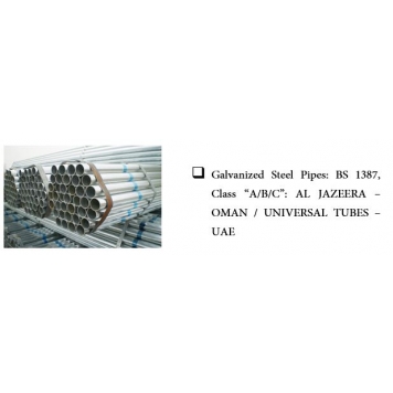 UNIVERSAL TUBES  Galvanized Steel Pipes