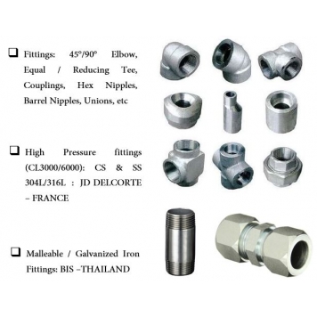 JD DELCORTE FRANCE High Pressure Forged Steel Fittings